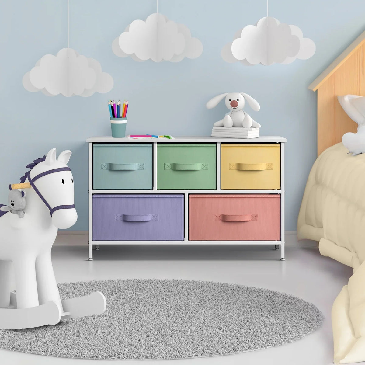 Storage Cube Dresser - Pastel