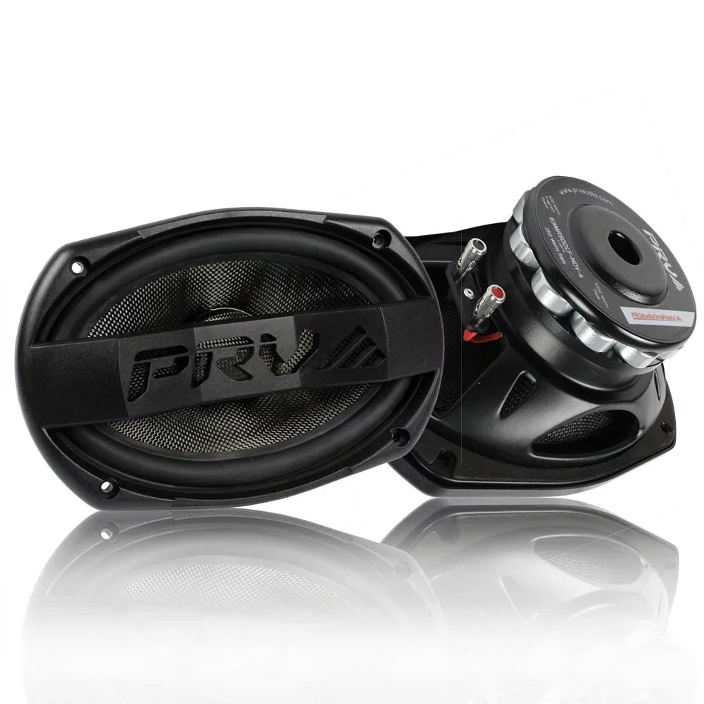 PRV Audio 6 x 9" Mid Range Loudspeakers liquid protected Pair 69MR500CF-NDY-4