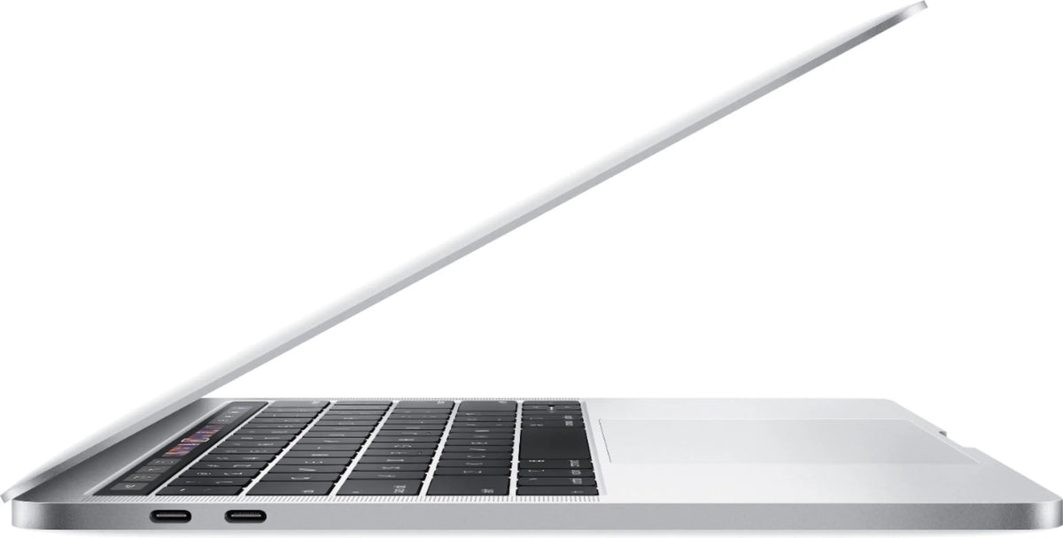 MacBook Pro 13-inch (i5 2.3GHz, 256GB SSD) (Mid 2018, MR9U2LL/A) - Silver Bundle with Black Zipper Sleeve + Laptop Starter Kit + Cleaning Kit (Refurbished)