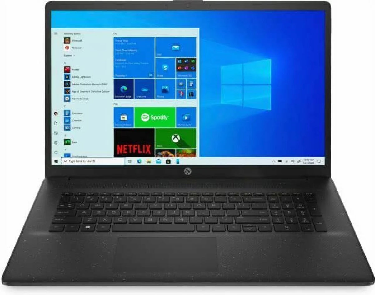 2023 Newest 17.3 FHD IPS Laptop  4-Core i7-1165G7  Iris Xe Graphics 64GB RAM DDR4 2TB NVMe SSD HDMI WiFi AX BT5.0 USB-C Webcam Starry Black Windows 10 Home w/RE Accessories