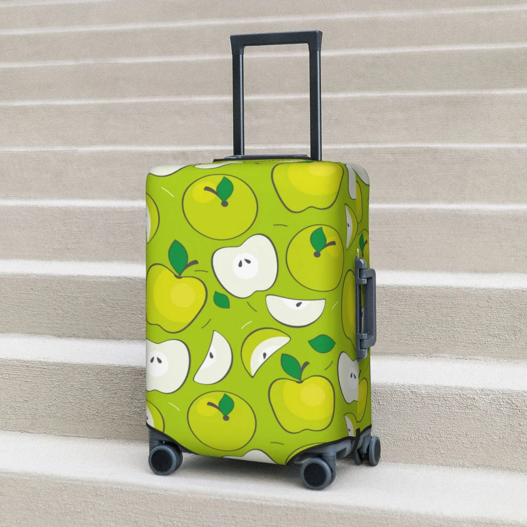 Junzan Green  Print Washable Luggage wrap - Fashion Suitcase Protector Fits 18-32 Inch Luggage