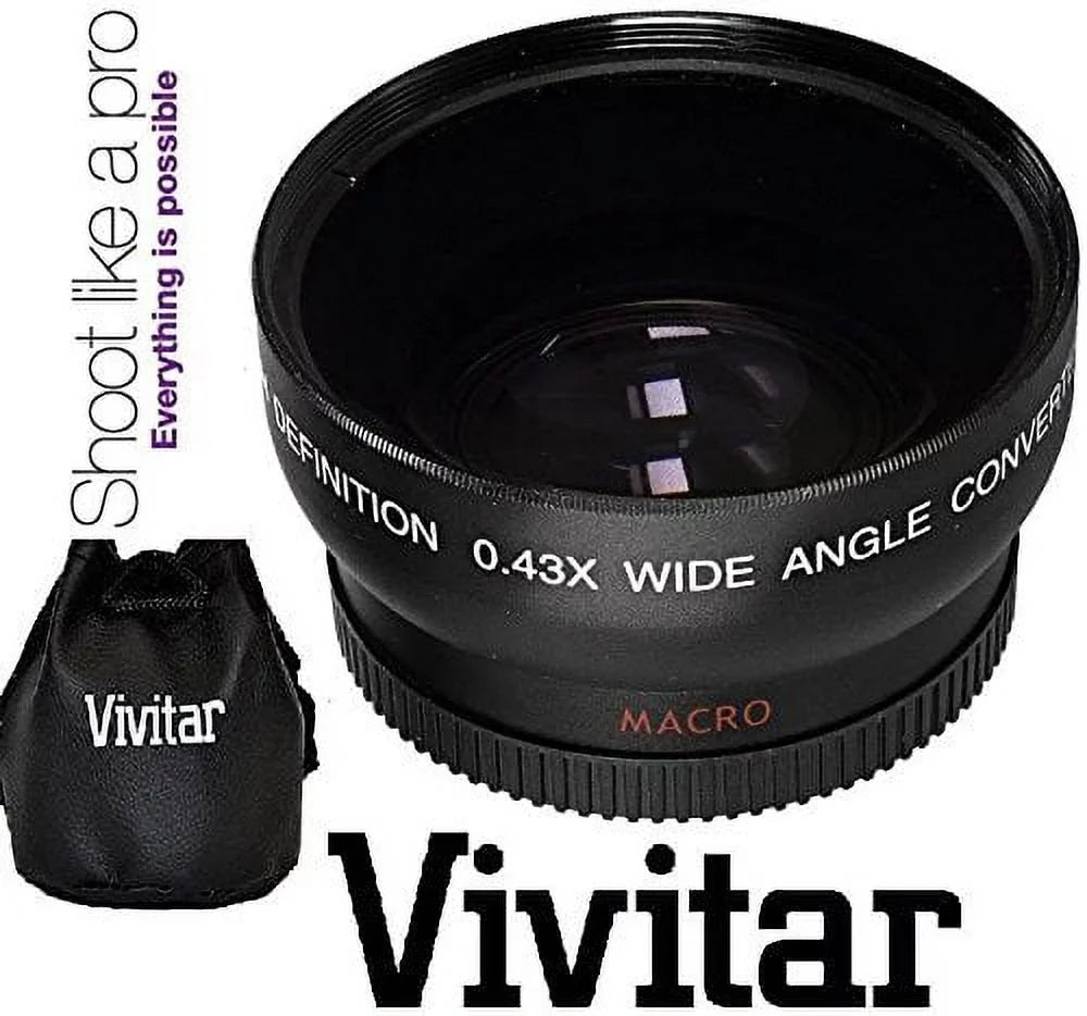 2-Pcs LENS SET PRO HD WIDE ANGLE & TELEPHOTO LENS for  FM10 (52mm suitable)
