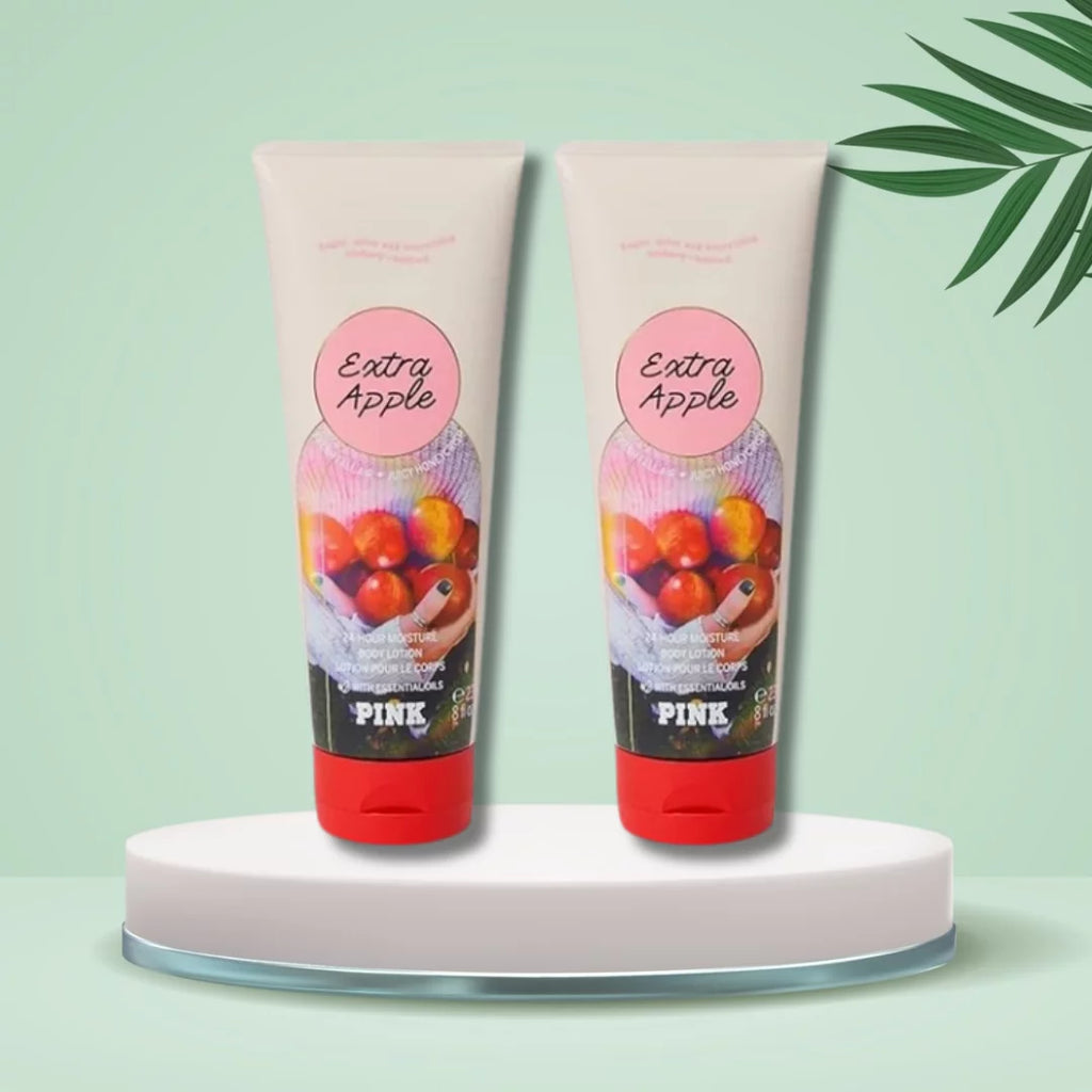 Victoria's Secret Pink Extra  Body Lotion 8 oz (Pack Of 2)