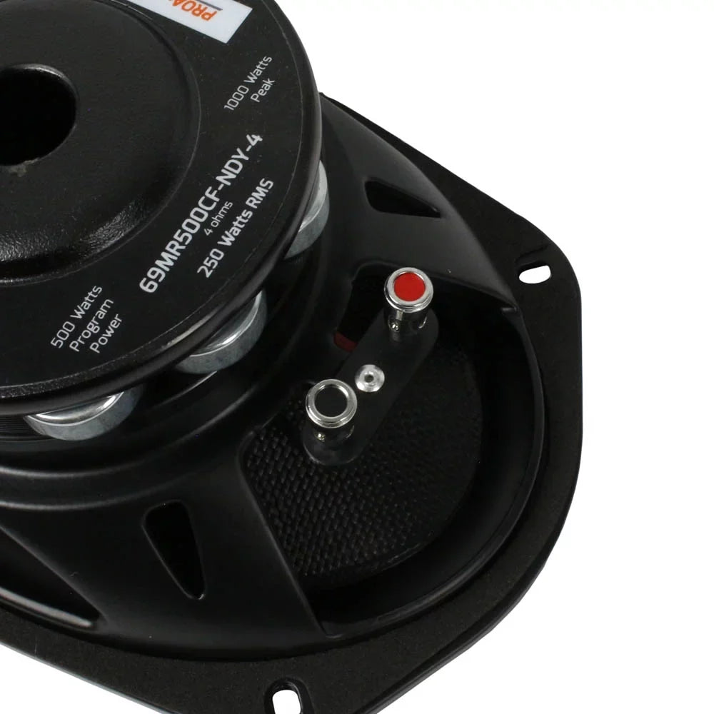 PRV Audio 6 x 9" Mid Range Loudspeakers liquid protected Pair 69MR500CF-NDY-4