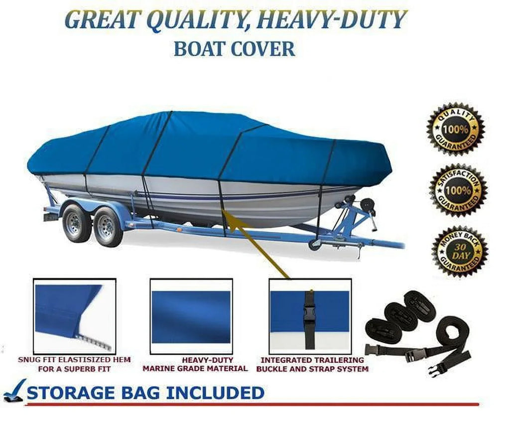 BLUE, excellent high-grade craft protector suitable for DOLPHIN GEMINI 199 BR O/B ALL YEARS