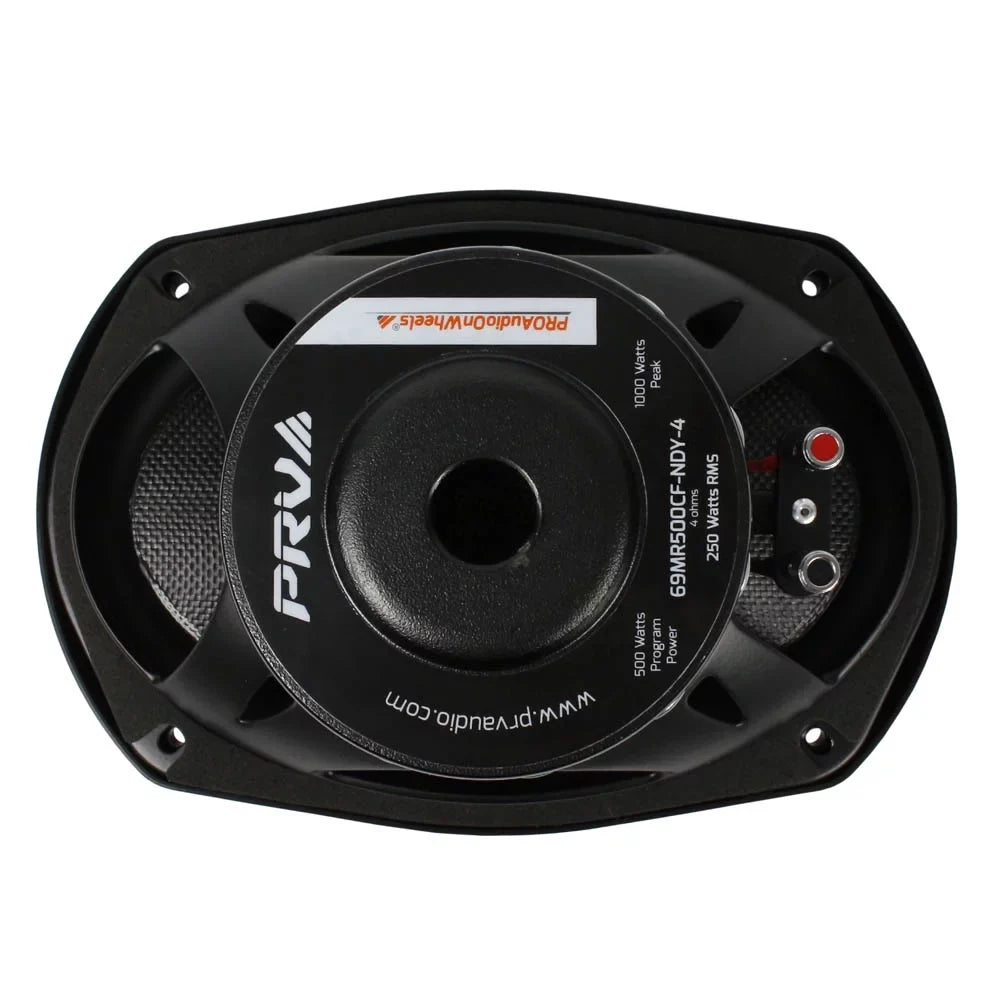 PRV Audio 6 x 9" Mid Range Loudspeakers liquid protected Pair 69MR500CF-NDY-4