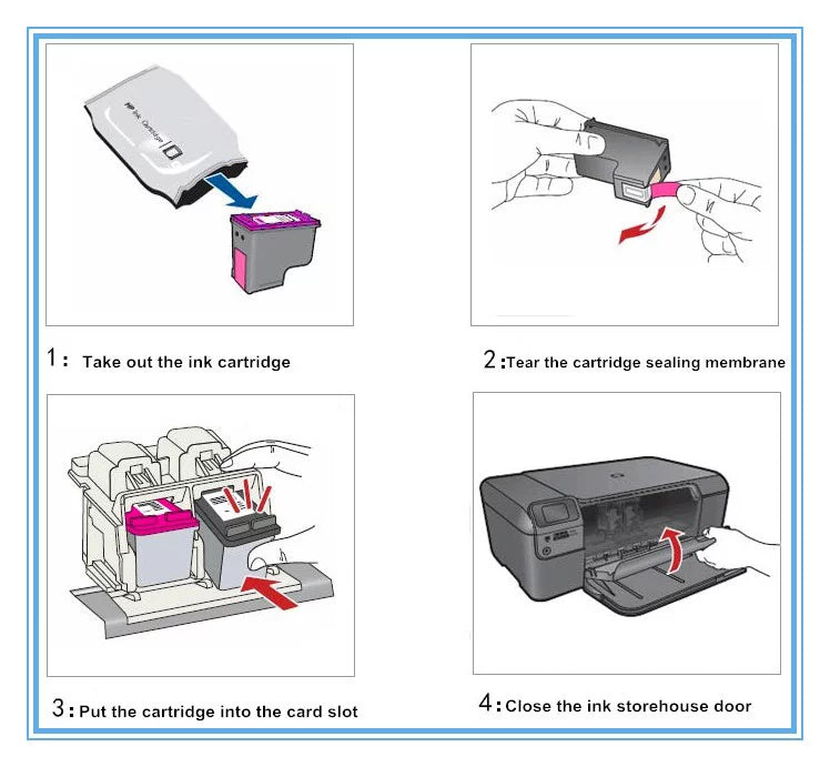 suitable 62XL 62 XL High Yield Ink Cartridge Replacement for  Envy 5540 5660 7645 5642 5542 5640 7644 8000 OfficeJet 200 250 5740 200 5745 Printer