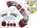 Rtunes Racing Cold Air Intake Kit + Filter Combo RED suitable For 96-05 Chevy S10 / Blazer 4.3L / 96-05 GMC Sonoma/Jimmy 4.3L / 97-00 Isuzu Hombre / 96-01 Oldsmobile Bravada 4.3L