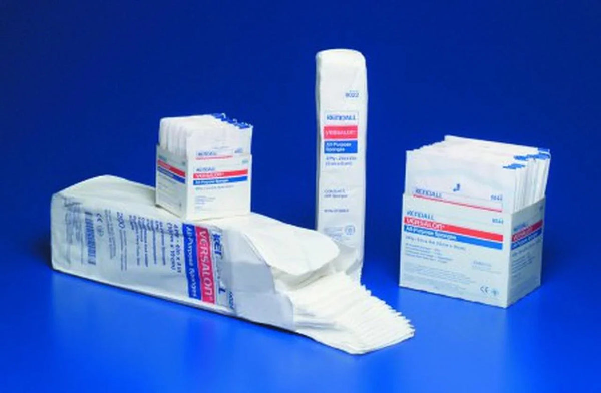 Curity NonWoven Sponge Polyester / Rayon 4-Ply 4 X 4 Inch Square Sterile, 8044-- - Case of 1200
