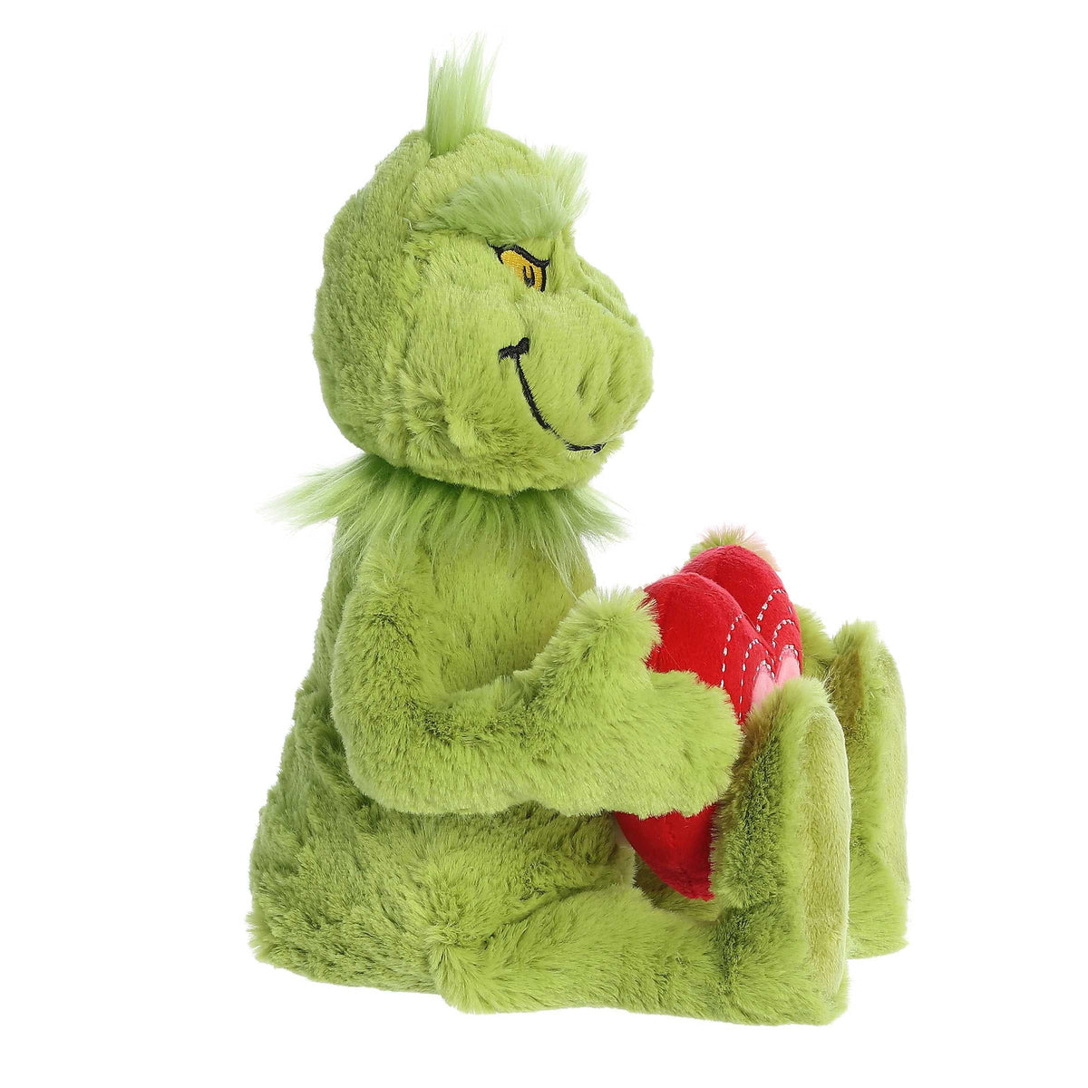 Seuss - 15" "Love You" Light-Up Grinch - Whimsical Stuffed Doll. Aurora - Large Green Dr