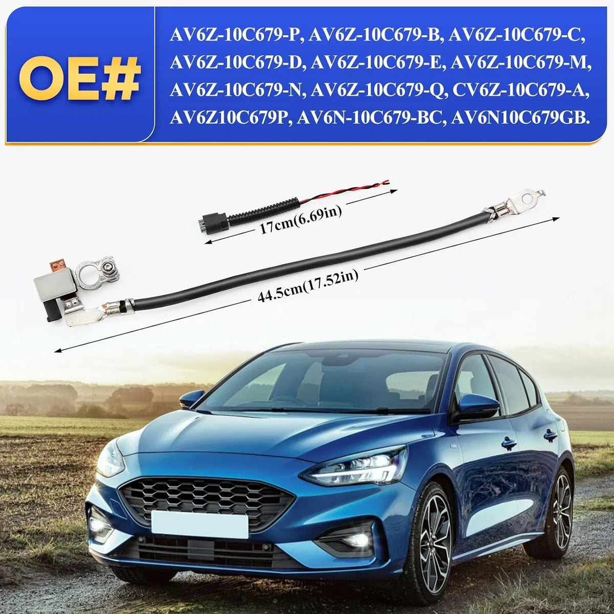 Negative Battery Cable AV6Z10C679B AV6Z10C679C for  escape 2013-2017 focus 2012-2018 transit connect AV6Z10C679D AV6Z10C679E AV6Z10C679P