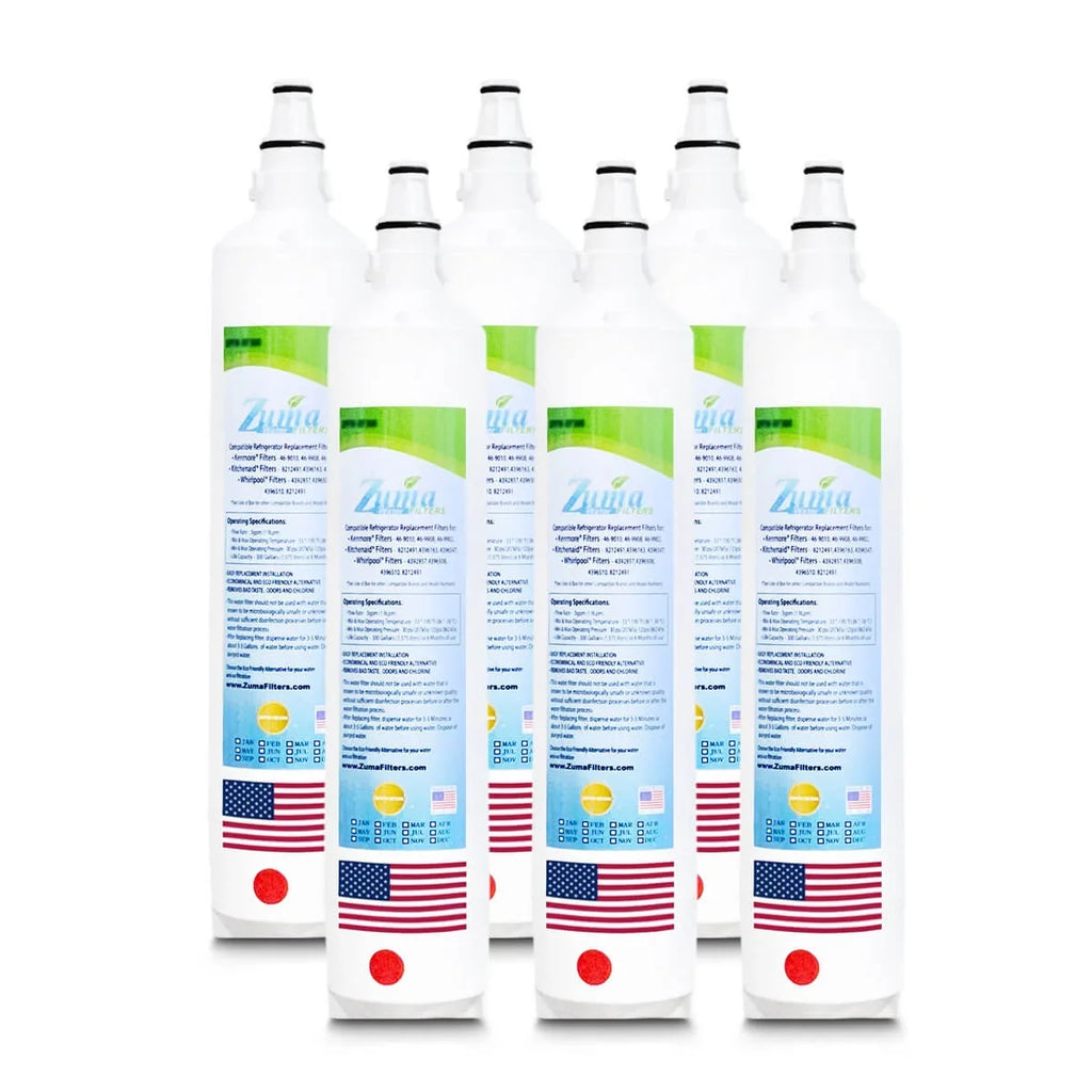 ZUMA Brand , moisture Filters , Model # ZWFZ1-RF750 , matching with Subzero® BI36S - 6 Pack - Made in U.S.A.