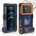 UrbanX Professional [15m/50ft] Swimming Diving Surfing Snorkeling Photo Video Waterproof Protective Case Underwater Housing for Y9 (2019) And all Phones Up to 6.9 Inch LCD with Lanyard
