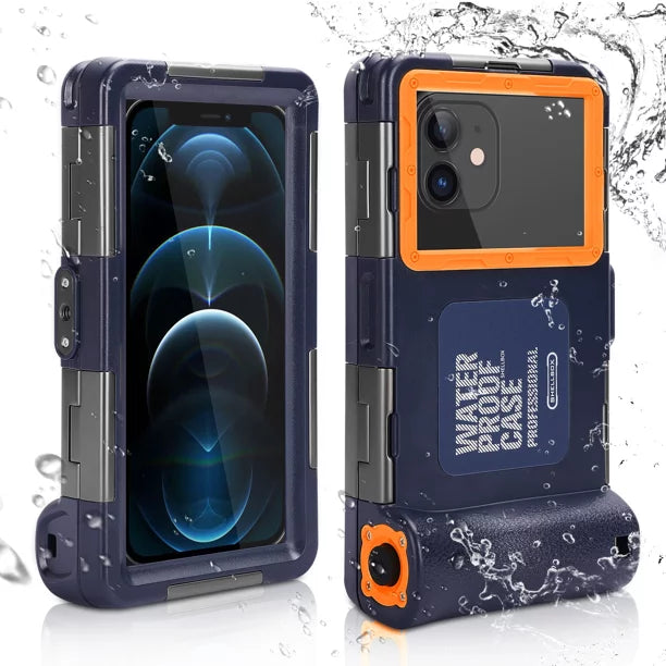 UrbanX Professional [15m/50ft] Swimming Diving Surfing Snorkeling Photo Video Waterproof Protective Case Underwater Housing for Ulefone Armor X9 And all Phones Up to 6.9 Inch LCD with Lanyard