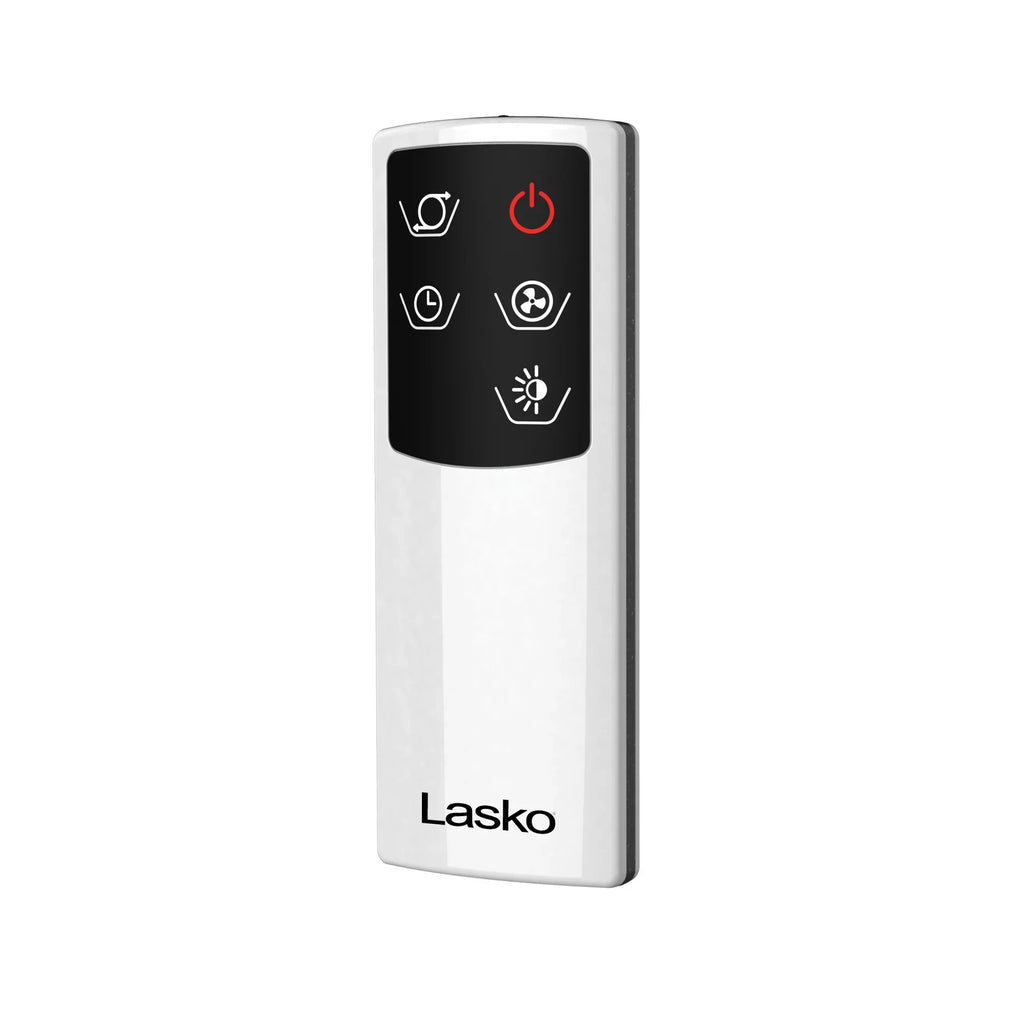 Lasko 36" 4-Speed Oscillating Bladeless Tower Fan with Timer and Remote, Gray, AC615, New