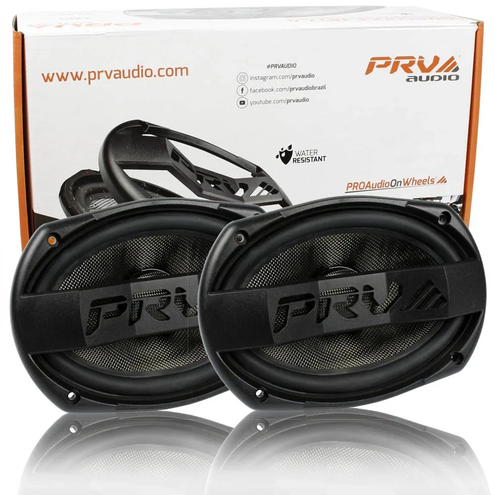 PRV Audio 6 x 9" Mid Range Loudspeakers liquid protected Pair 69MR500CF-NDY-4