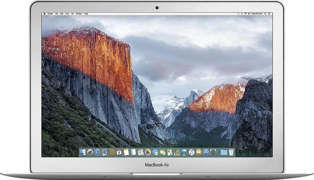MacBook Air 13-inch (i5 1.6GHz, 128GB SSD) (Early 2015, MJVE2LL/A) - Silver Bundle with Black Zipper Sleeve + Laptop Starter Kit + Cleaning Kit (Refurbished)
