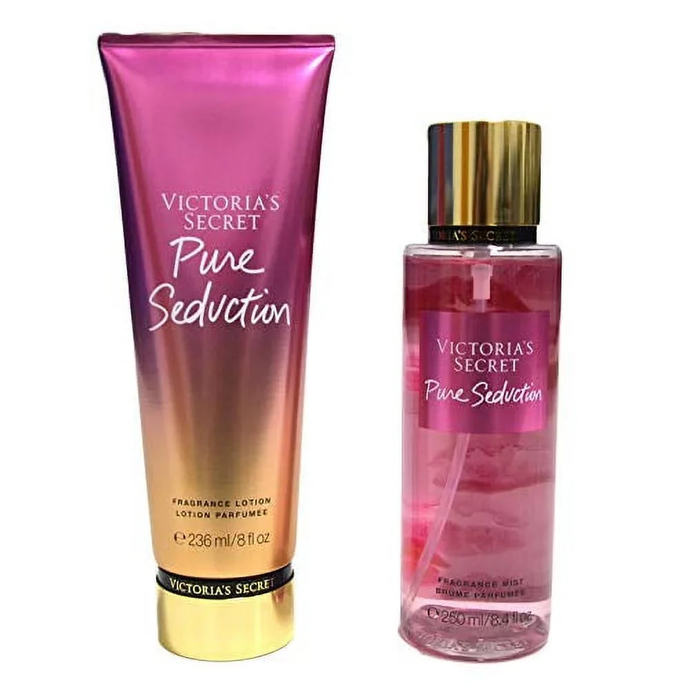 Victoria's Secret Pure Seduction Fragrance Mist Body Lotion Full Size