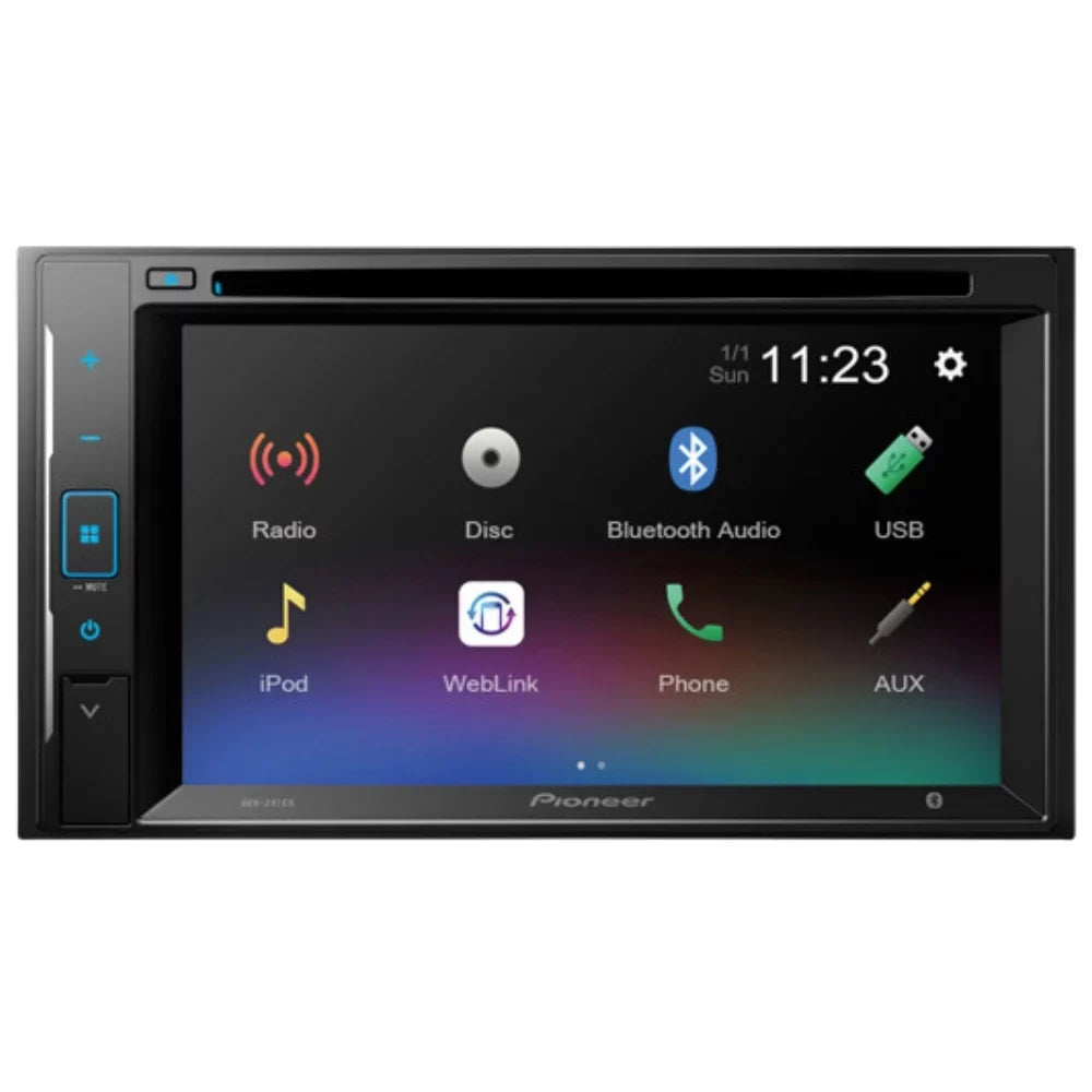 KIT4844 Bundle for 2003-2006 Chevrolet Avalanche W/ Pioneer AVH-241EX Double DIN Car Stereo with Bluetooth/Backup Camera/Installation Kit/in-Dash DVD/CD AM/FM 6.2" Touchscreen Digital Media Receiver