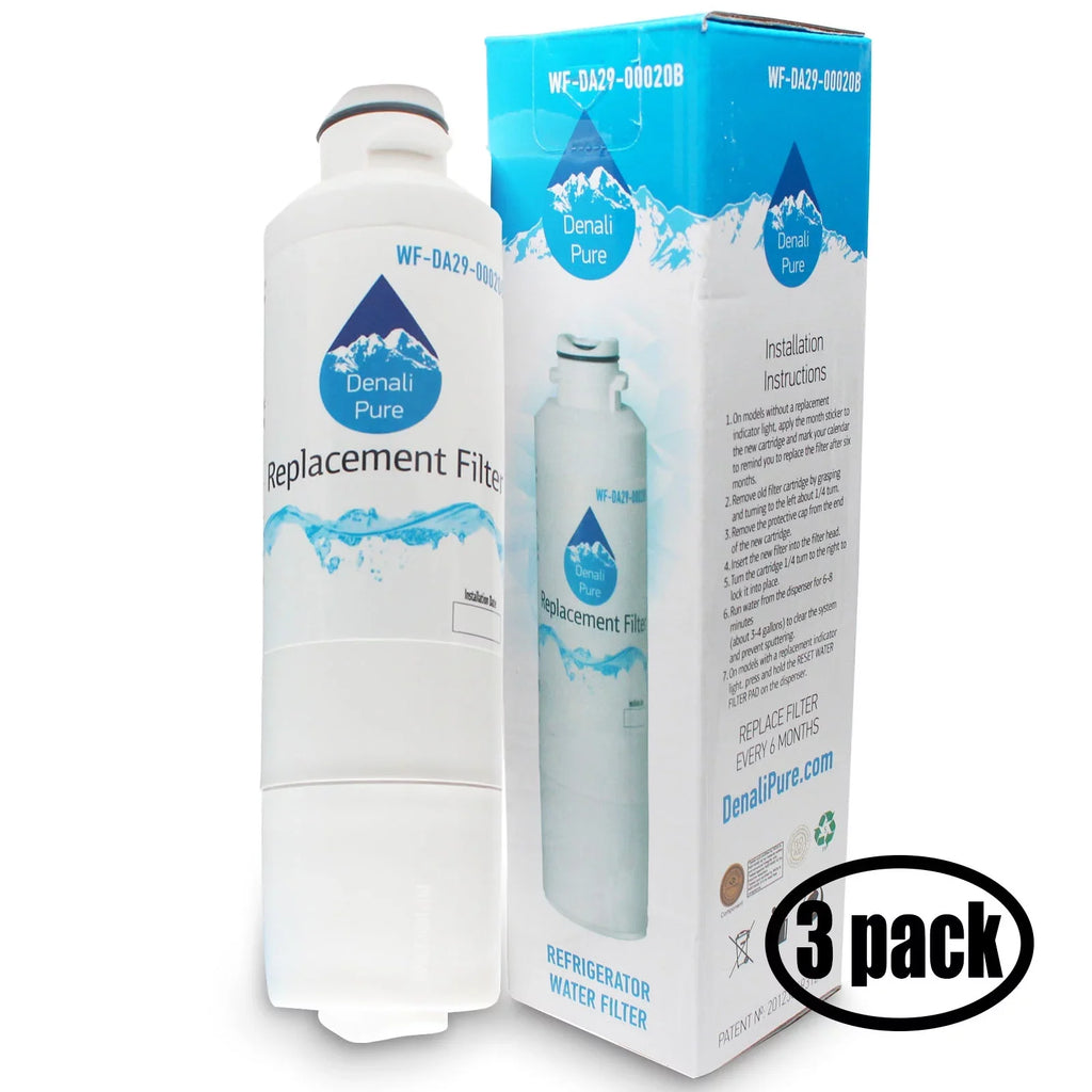 3-Pack Replacement for  RF4287HABP/XAA 02 Refrigerator liquid Filter - suitable with  DA29-00020B, DA29-00020A, HAF-CIN Fridge moisture Filter Cartridge