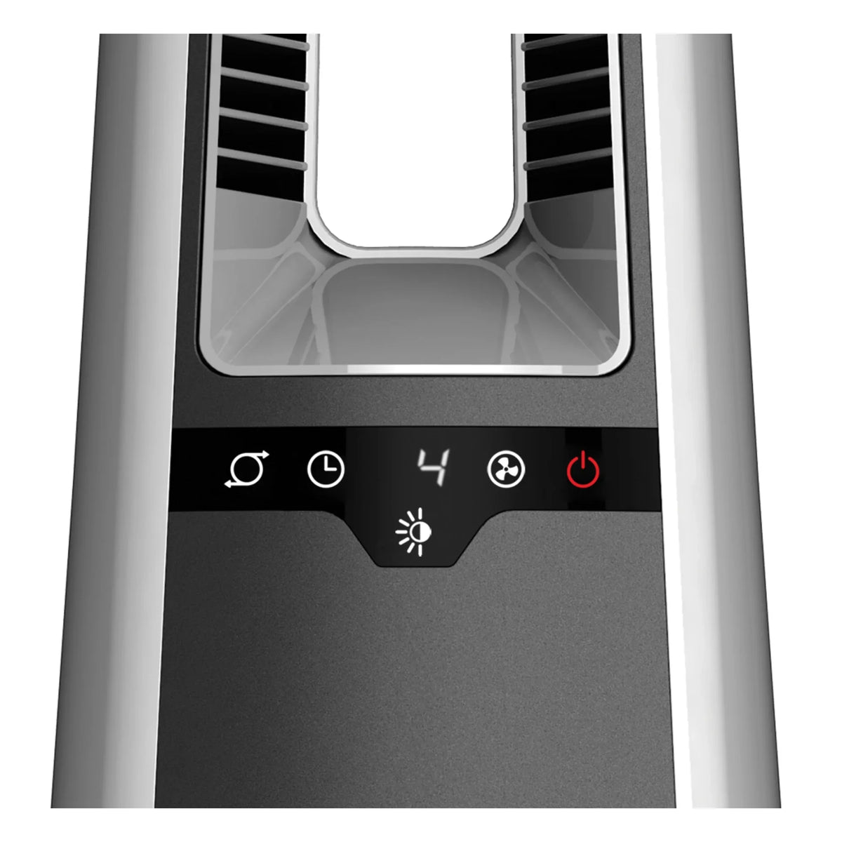 Lasko 36" 4-Speed Oscillating Bladeless Tower Fan with Timer and Remote, Gray, AC615, New