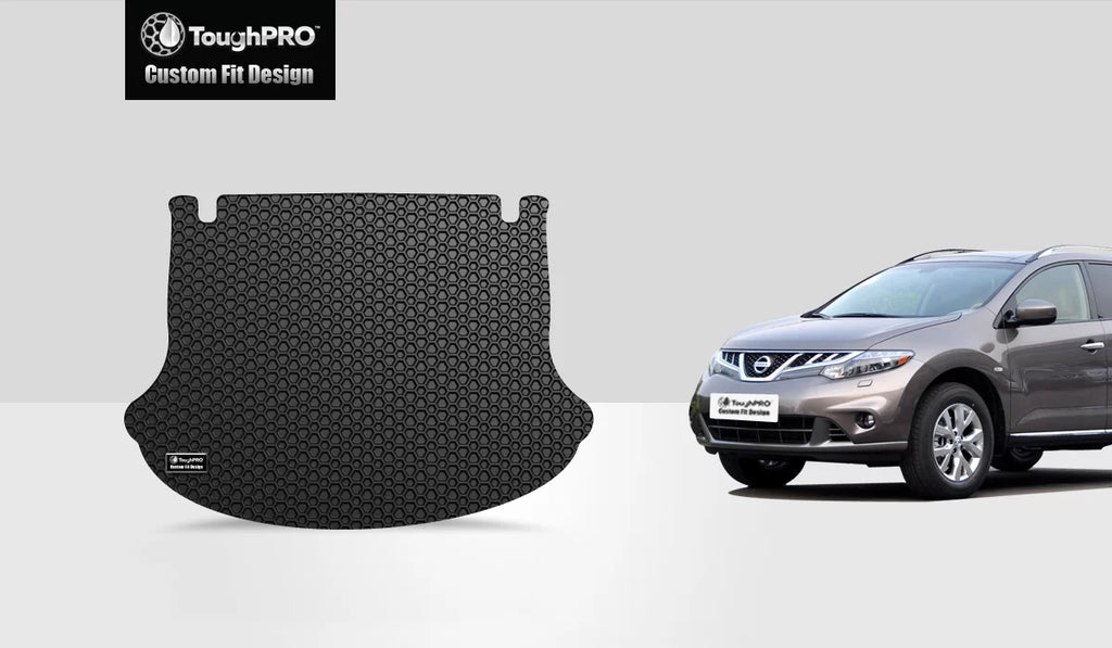 ToughPRO - Cargo Mat appropriate with NISSAN Murano - All elements Heavy Duty (Made in USA) - Black Rubber - 2013
