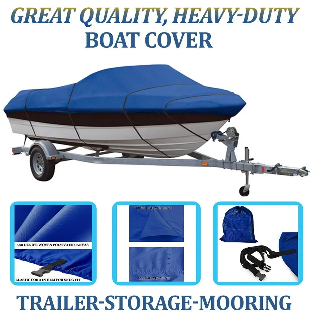 BLUE, excellent superior craft protector matching for LUND 1750 TYEE/GRAND SPORT O/B 1991 1992 -96
