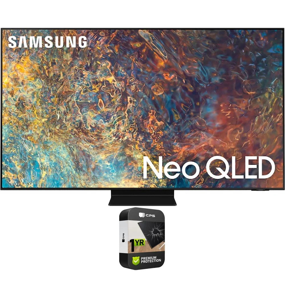 QN65QN90AA 65 Inch Neo QLED 4K Smart TV (2021) Bundle with Premium Extended Warranty