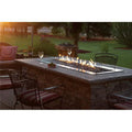 65000 BTU Outdoor Linear Fire Pit Kit with Manual Electronic Ignition, Natural Gas. 60 in