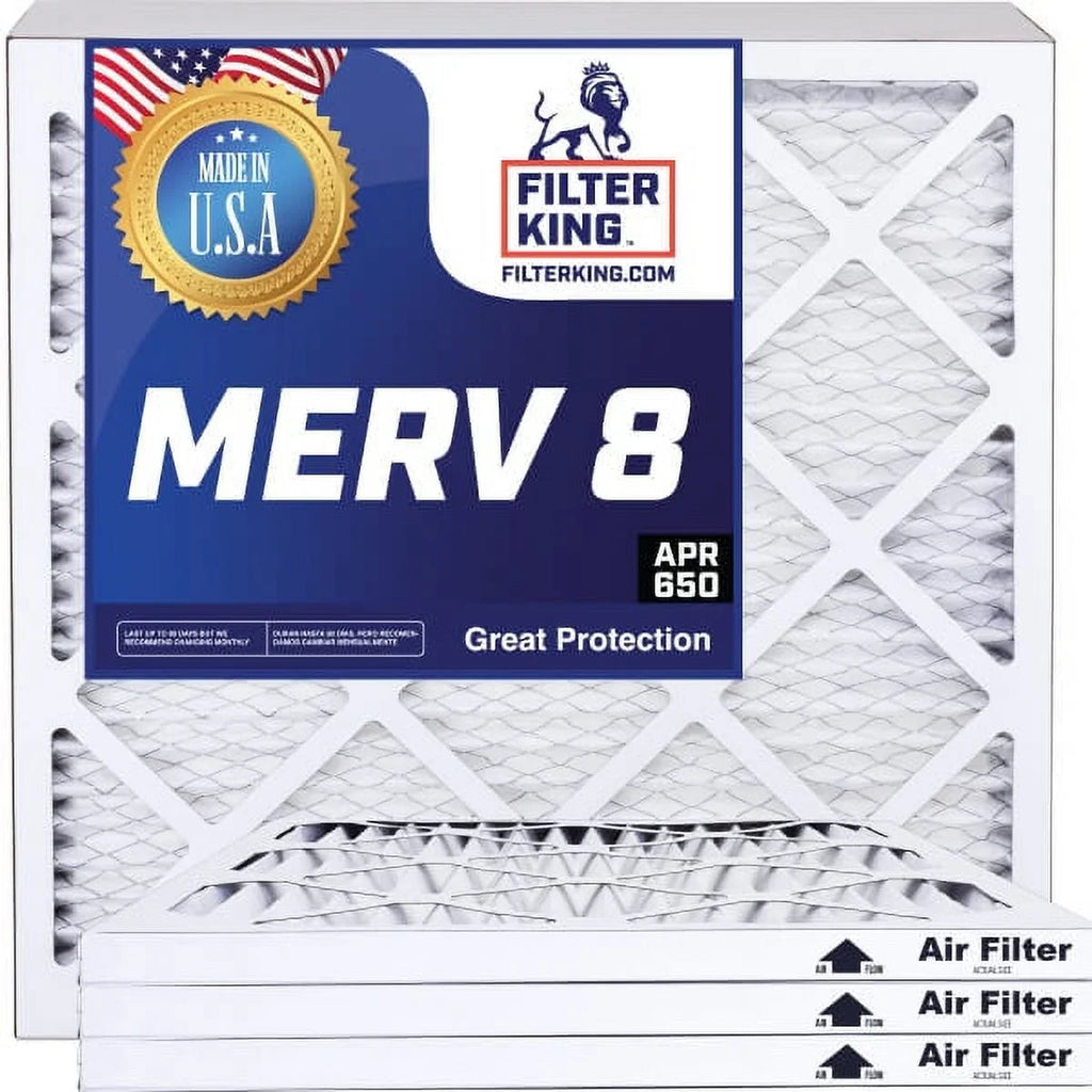 Filter King 17x39.5x1 Air Filter | 4-PACK | MERV 8 HVAC Pleated A/C Furnace Filters | MADE IN USA | Actual Size: 17 x 39.5 x .75"