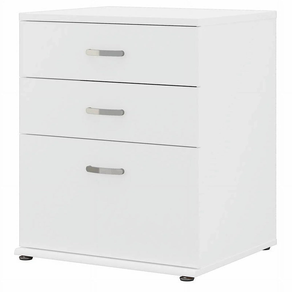 Pemberly Row Garage Storage Cabinet with Drawers in White - Engineered Wood