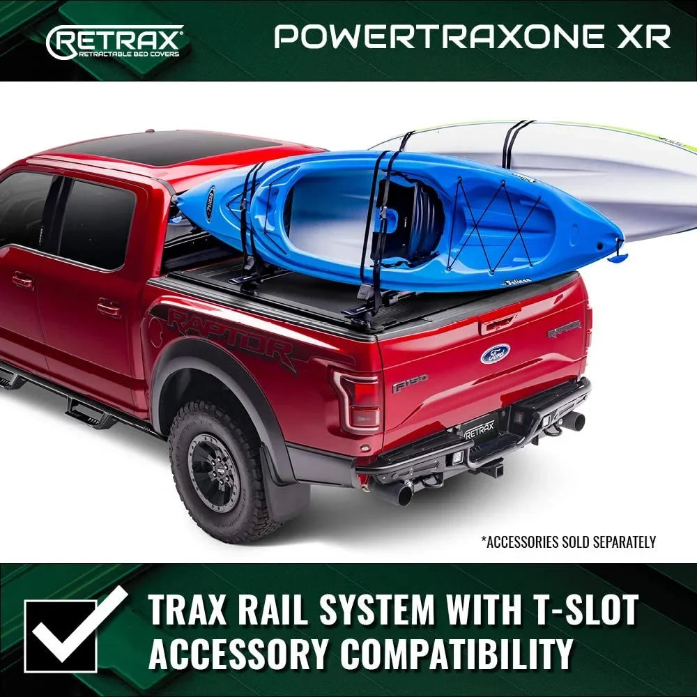 Retrax By Realtruck PowertraxONE XR Retractable Truck Bed Tonneau wrap | T-70860 | appropriate With Select 2022-2023  Tundra w/o Deck Rail System 5' 7" Bed (66.7")