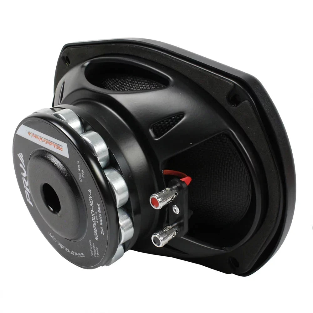 PRV Audio 6 x 9" Mid Range Loudspeakers liquid protected Pair 69MR500CF-NDY-4