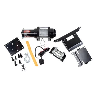for Yamaha KODIAK 450 4x4 Auto 2005-2006. Winch with Wire Rope and Mount Plate 2500 lb