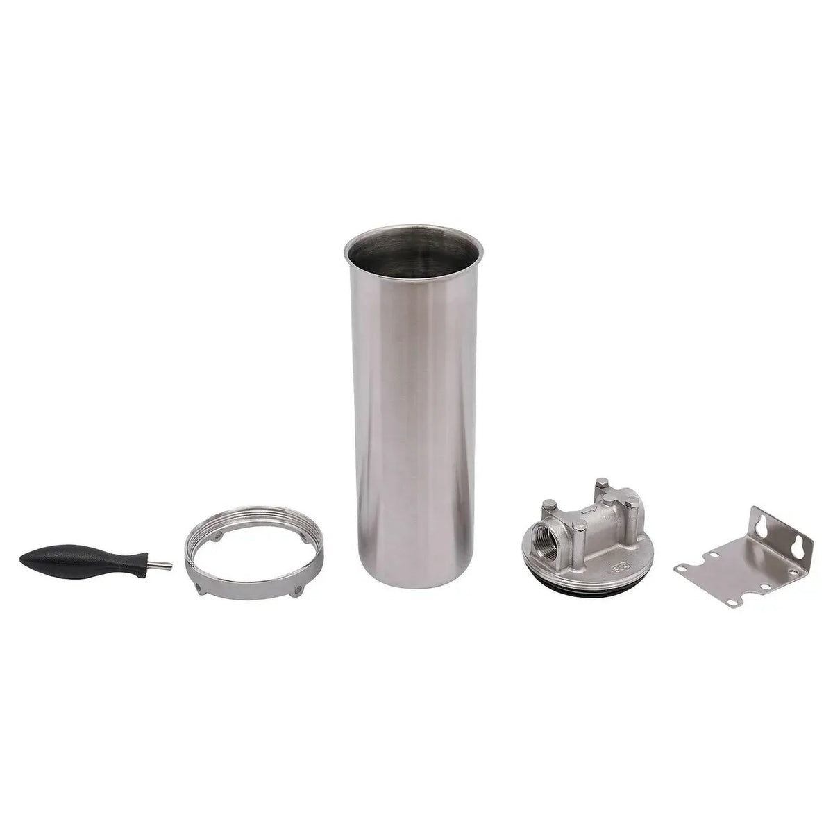 Stainless Steel aqua Filter Housing 10" Cartridges 3/4" R thread inlet & outlet
