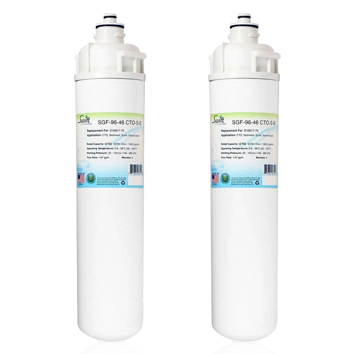 Swift Green Filters SGF-96-46 CTO-S-B matching Commercial moisture Filter for EV9617-76, Made in USA (Pack of 2)