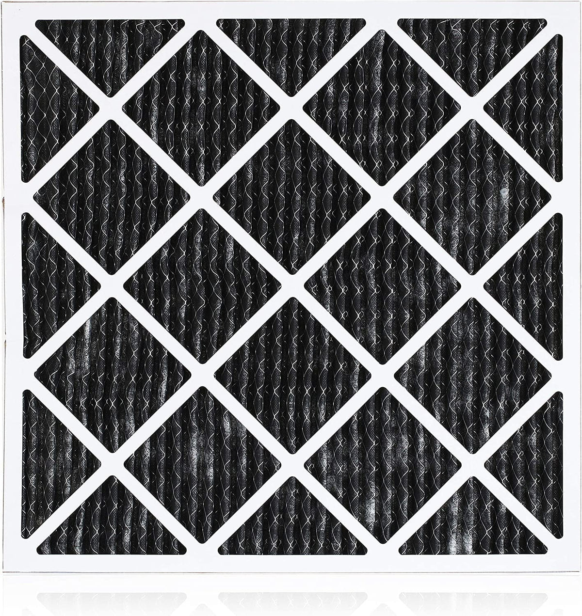 Filterbuy 20x22x1 MERV 8 Odor Eliminator Pleated HVAC AC Furnace Air Filters with Activated Carbon (2-Pack)