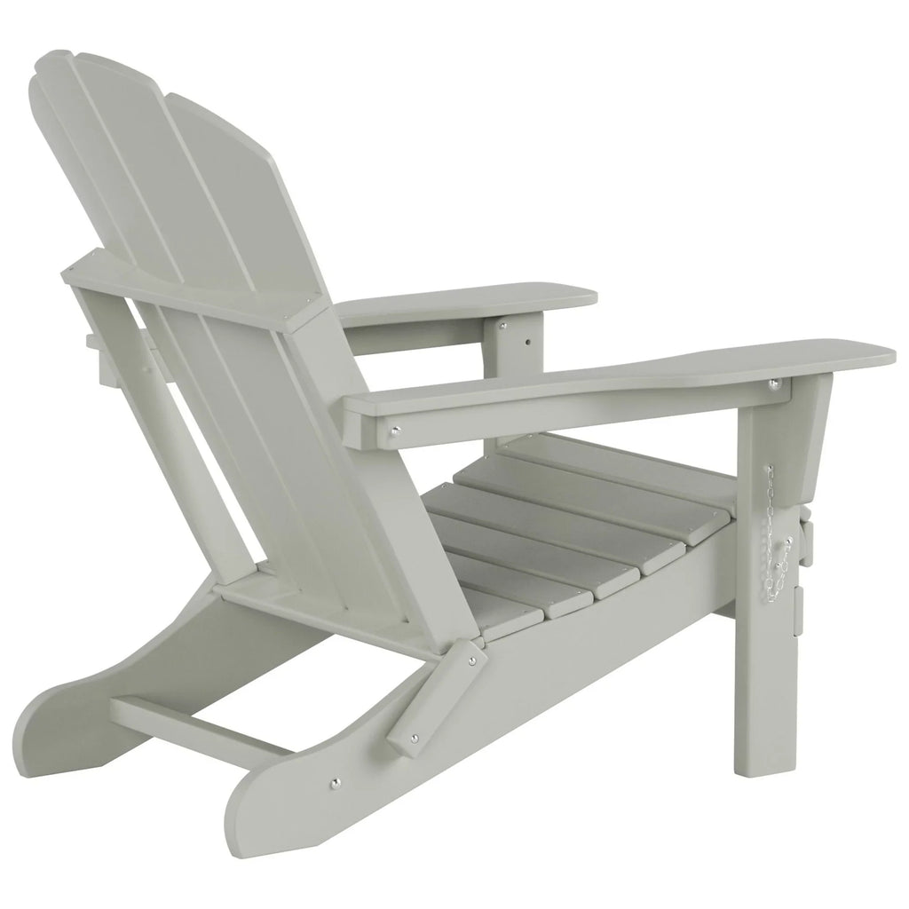 Polytrends  Laguna All atmospheric conditions Poly Outdoor Patio Adirondack Chair Conversation Set - (4-Piece) Sand